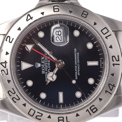 Rolex oyster steel date watch